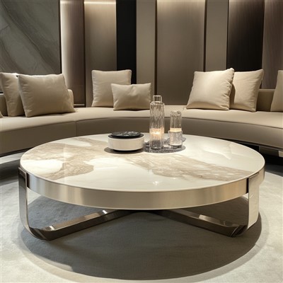 インダストリアルスタイルのコーヒーテーブルの特徴は何ですか?